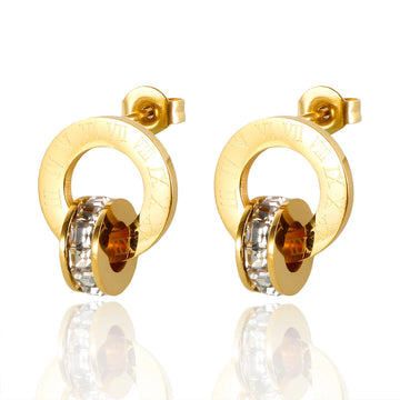 Brinco Imperial Romano com Cristais de Zircônia