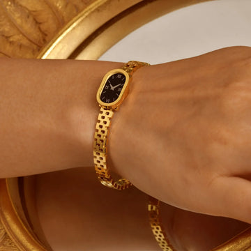 Relógio Fake Feminino Dourado Luxe