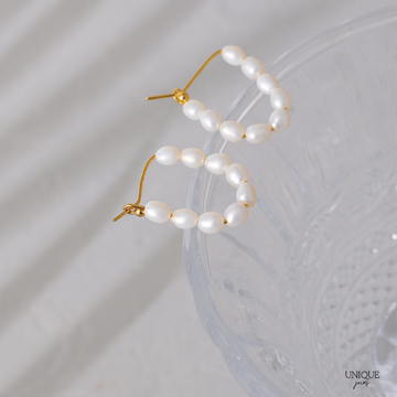 Brinco Argola com Pérolas