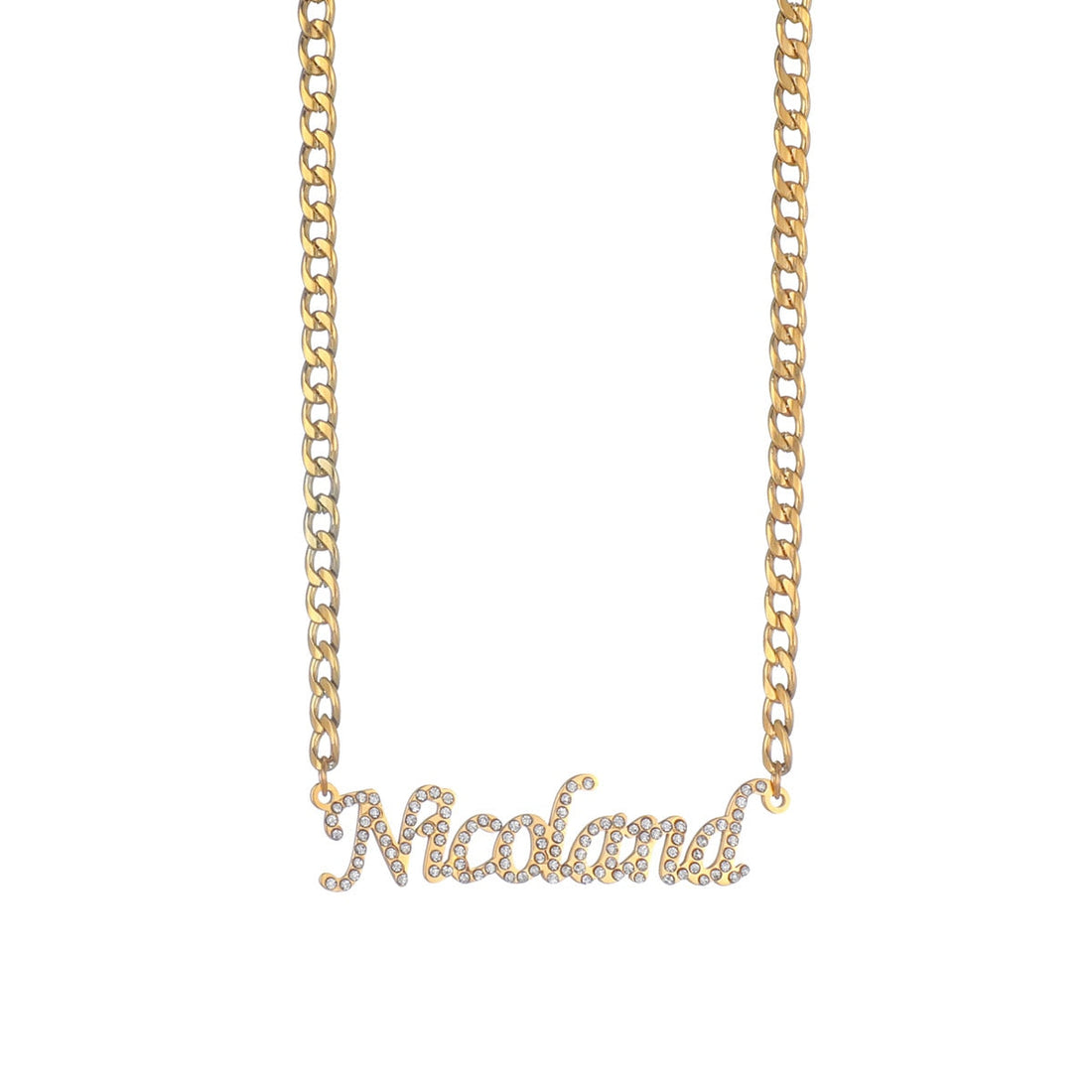 Colar Cravejado com Nome Personalizado