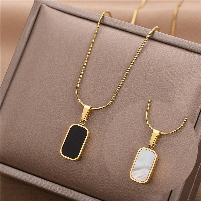 Colar Banhado a Ouro 18k Pingente Concha