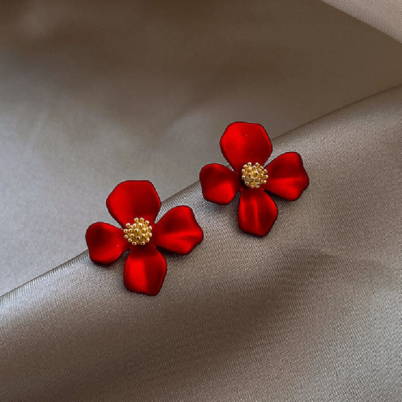 Brinco Flor Vermelha