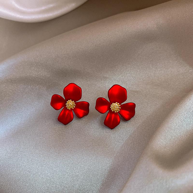 Brinco Flor Vermelha