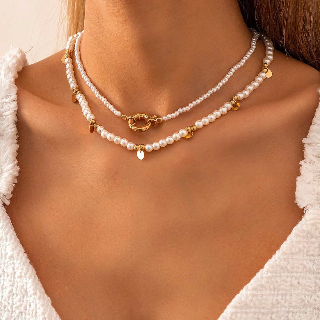 Colar com Pérolas Unique