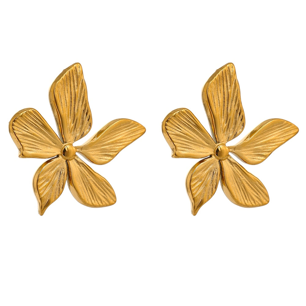 Brinco Flor Dourada