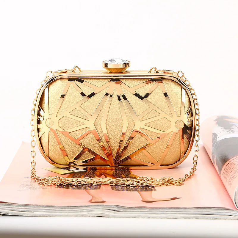 Bolsa Dourada de Luxe Prestige