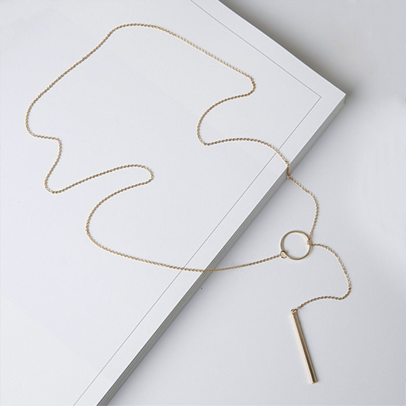Colar Gravatinha Dourado