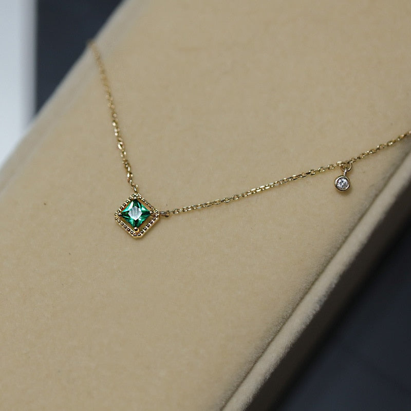 Colar Banhado a Ouro 18k com Cristal de Zircônia + Brinde