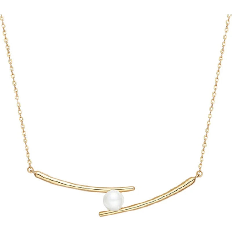 Colar Zircônia Cúbica Detalhes em Moda Minimalista Elegante