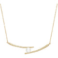 Colar Zircônia Cúbica Detalhes em Moda Minimalista Elegante