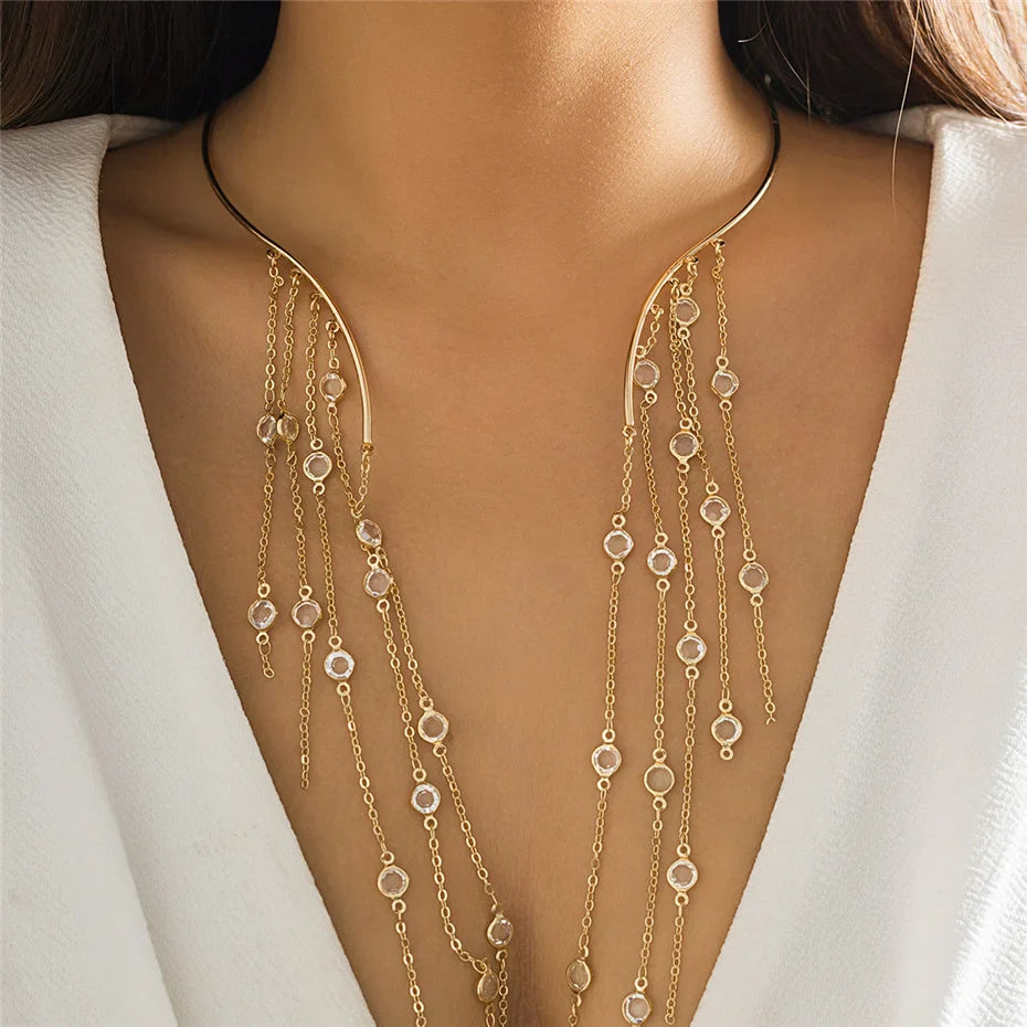 Colar Longo Vintage Dourado
