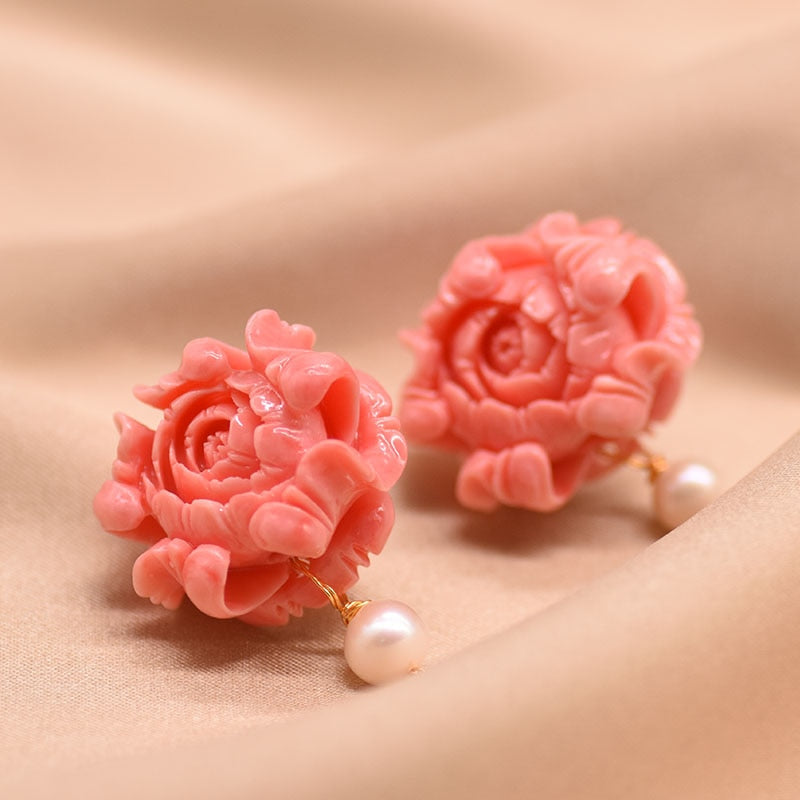 Brinco Flor com Pérola
