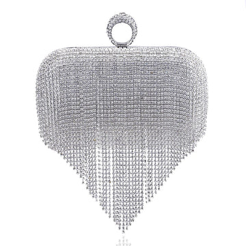 Bolsa Feminina com Strass e Franjas Luxe