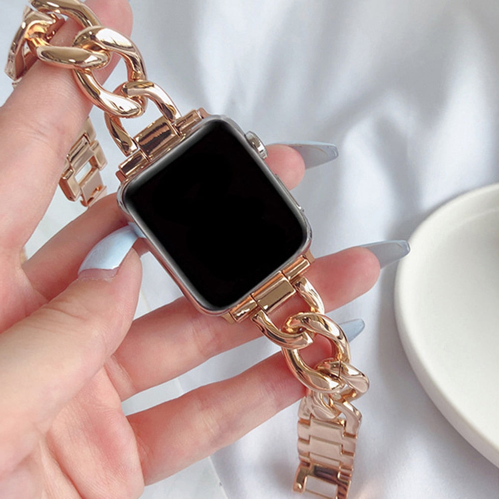 Pulseira de Metal Moderna Apple Watch