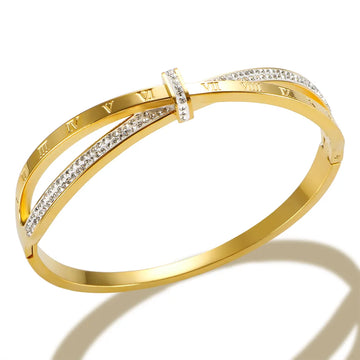 Bracelete Cravejado Números Romanos