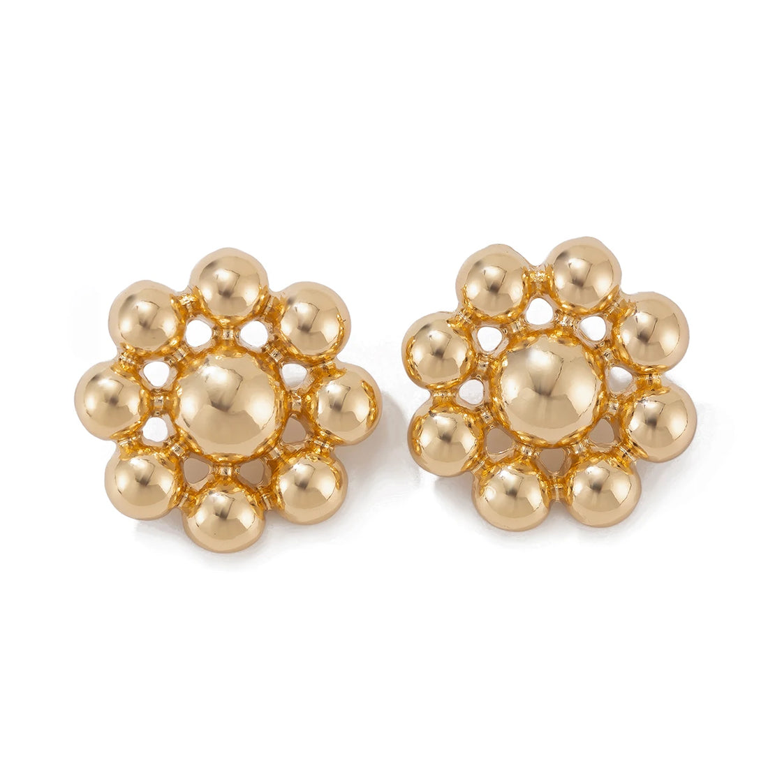 Brincos de Metal Ingemark Detalhes em Dourado