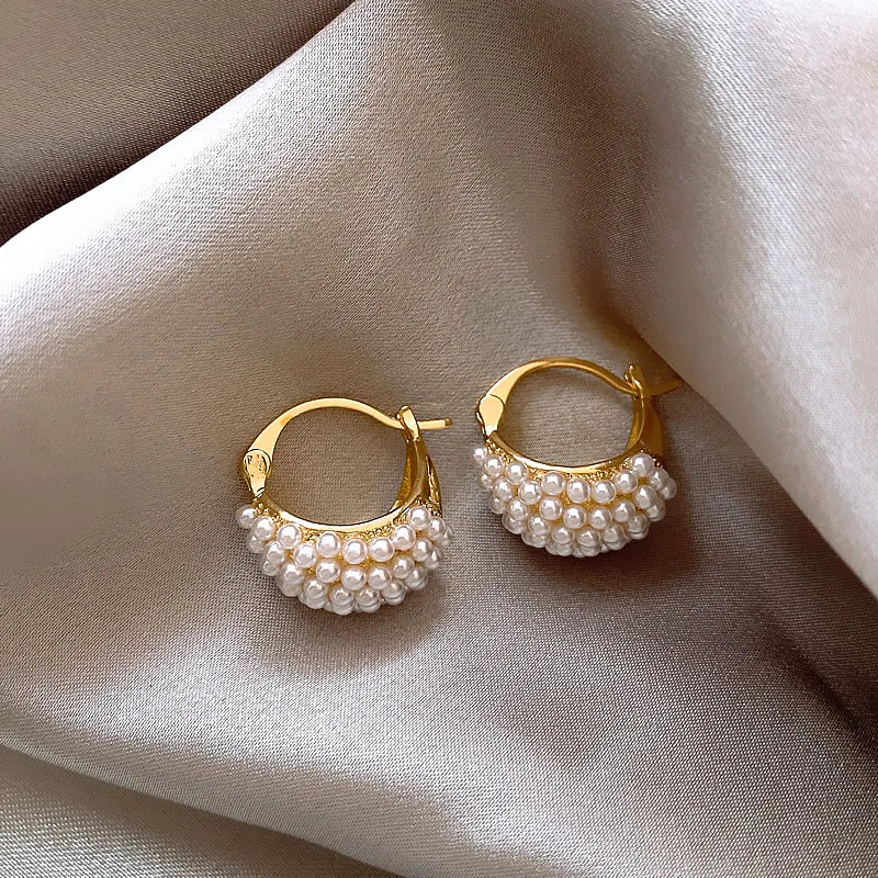 Brinco Argola com Pérolas