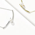 Colar Zircônia Cúbica Detalhes em Moda Minimalista Elegante
