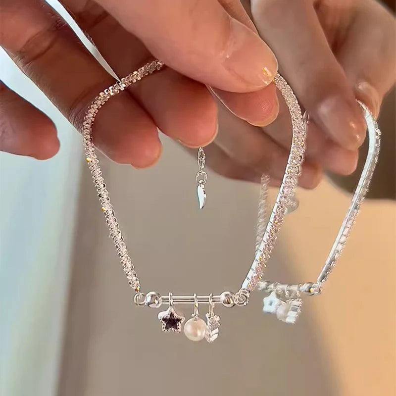 Pulseria Zircônia cúbica Detalhada em Estrela roxa