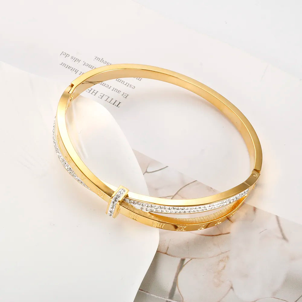 Bracelete Cravejado Números Romanos