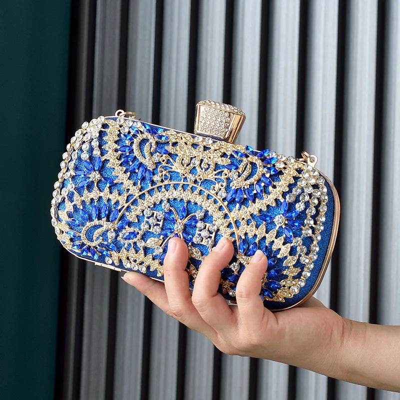 Bolsa Alça de Metal Cravejada