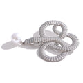 Broches aço inoxidável 316l Detalhes em Cobra Gota Pérola