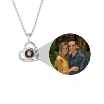Colar com Pingente Coração Foto Personalizável