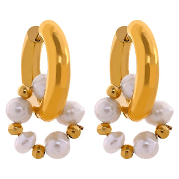 Brinco Argola com Pérolas