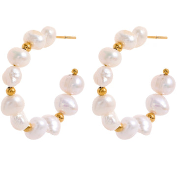 Brinco Argola com Pérolas