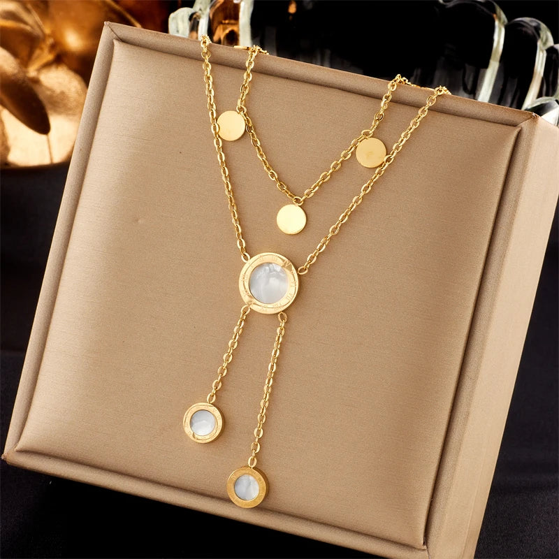 Colar Elegancy Dourado Romano