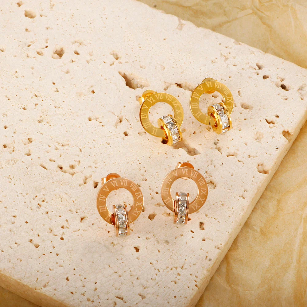 Brinco Imperial Romano com Cristais de Zircônia