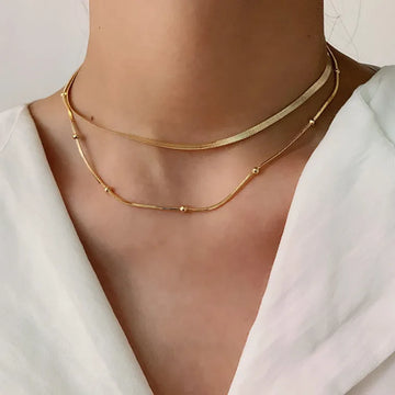 Colar Duplo Dourado