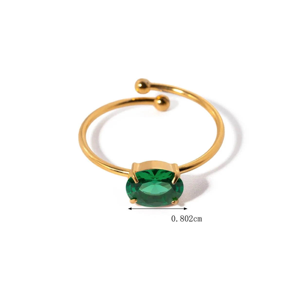 Anel de Ouro 18k Detalhes em Zircônia Diamantes