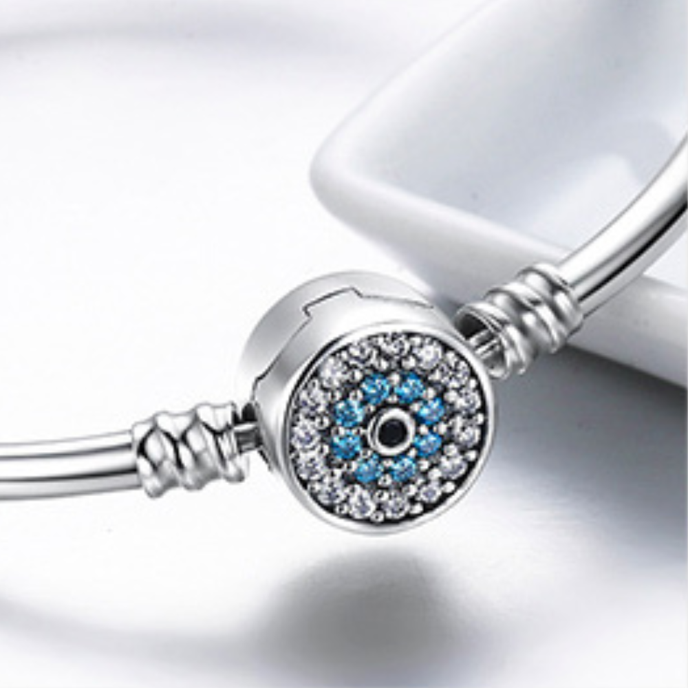 Pulseira de Berloque Olho Grego - Prata 925